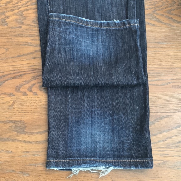 Decree Distressed Super Skinny Jeans, Junior Size 15, Darker Blue Whiskered GUC - Picture 13 of 14